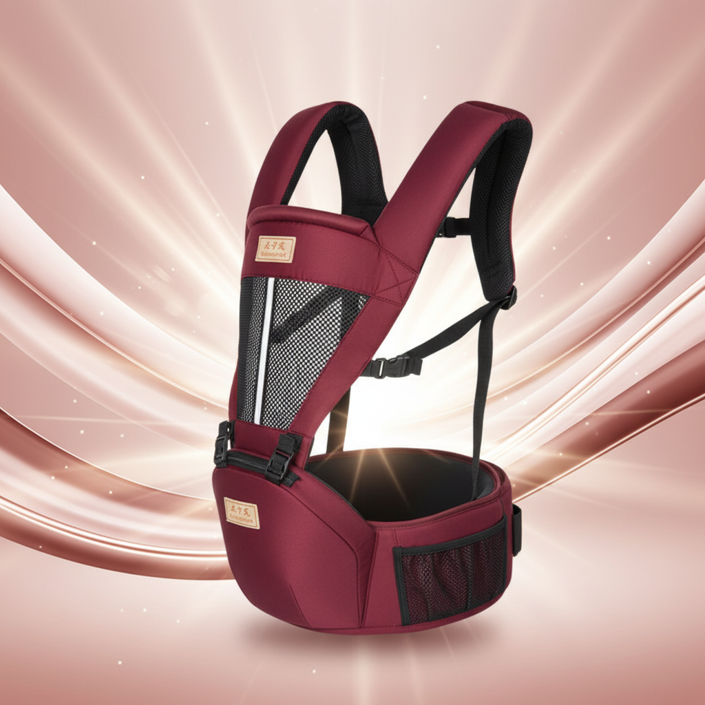 Baby Carrier with Pink Gradient